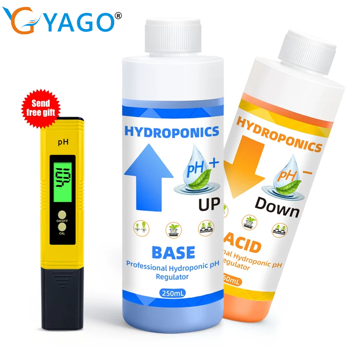 Ph Up Down Solution - YAGO 250ml/100ML Genel Hidroponik pH Kontrol