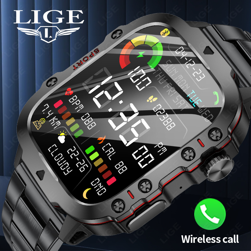 Do Oxygen Meter - LIGE açık erkek spor akıllı saat