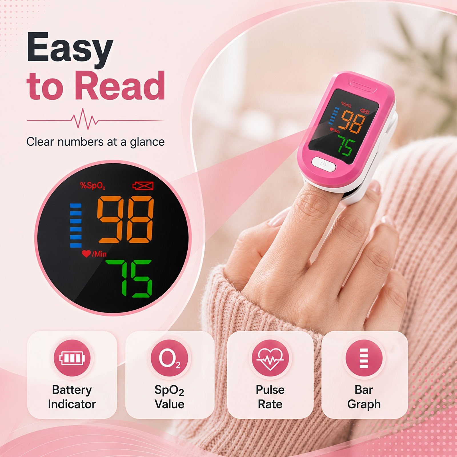 Parmak Ucu Nabız Oksimetresi S - Do Oxygen Meter incelemesi ve fiyatı